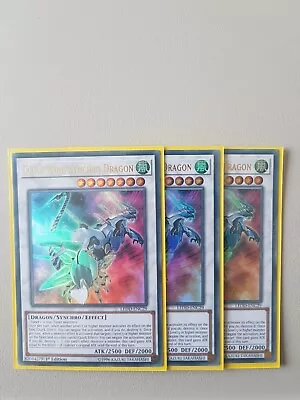 Clear Wing Synchro Dragon LEDD-ENC29 Ultra Rare X 3 • £12