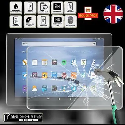 Tablet Tempered Glass Screen Protector Cover For Amazon Fire10 2017 2019 7th 9th • £3.99