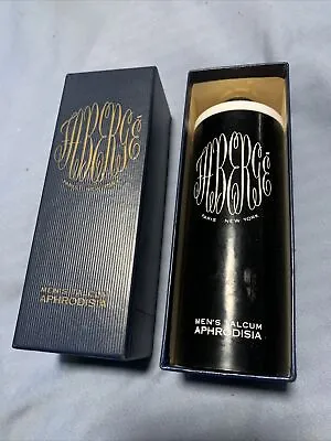 VTG 1960s MIB Men’s Faberge APHRODISIA Talc Talcum Powder HUGE 4 Oz Canister • $69.98