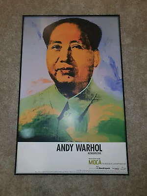 🌟 2002 Andy Warhol Retrospective Mao Zedong  Moca Original Print Poster Rare • $199.99