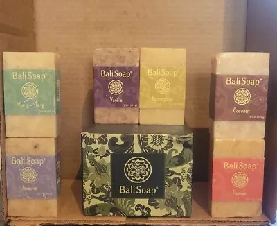 Bali Soap - Natural Soap Bar Gift Set 6 Pc Variety Pack For Men & Women Face • £35.62
