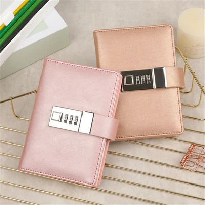 £12.99 • Buy A7 Notebook Small Notepad Journal With Lock Line Diary Agenda Planner Organizer