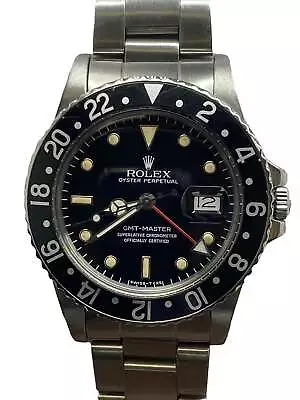 Rolex GMT Master Vintage 16750 Black Dial Automatic Watch • $10995
