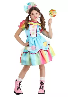 Girls Kids Children's Candy Princess Colourful Rainbow Fancy Dress Costume • £19.99