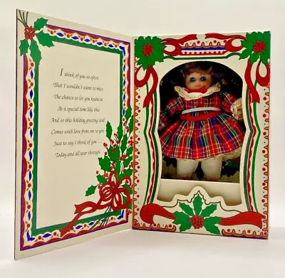 Marie Osmond Porcelain Greeting Card Doll Christmas 1993 -- New In Box • $10