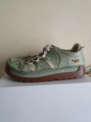£75 • Buy Womans The Art Company Leather Chunky Brown Skyline Trainers Uk7 EU41