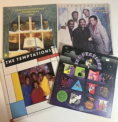 Temptations Vinyl Lot Christmas Card Touch Me Together Again & Greatest Hits • $25
