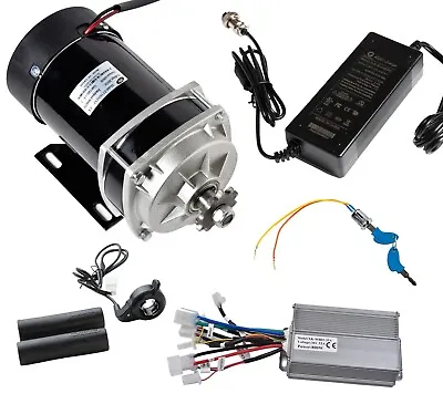 650W 36V ZXF Gear Motor+controller+keylock+Charger+Thumb Throttle • $159.64