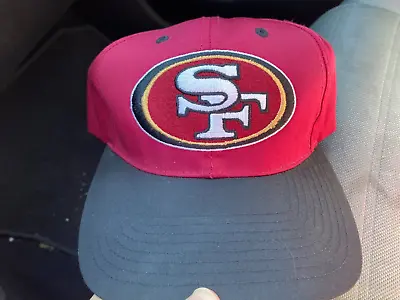 VTG AUTHENTIC NFL San Francisco 49ers  EMBROIDERED LOGO NFL SNAPBACK HAT • $8.99