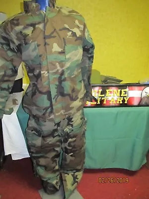 Military Surplus Chemical Suit Woodland BDU Hazmat Small PPE Used • $35.85