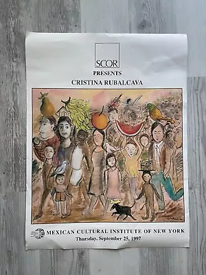 CRISTINA RUBALCAVA Poster New York MEXICAN CULTURAL INSTITUTE • $50