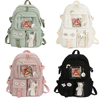 Cute Large Girl Teens Student Kawaii Backpack Cartoon College Womens School Bags • £19.09