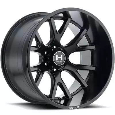 4ea 20x12  Hostile Wheels H113 Rage Asphalt Satin Black Off Road Rims(S10) • $1876