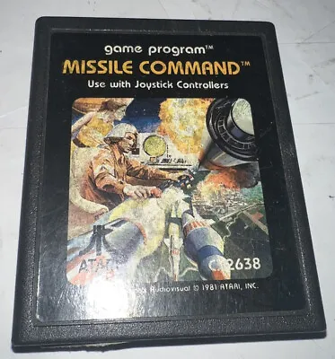 Missile Command Game Program Cartridge Only (Atari 2600 1981) Tested • $8.85