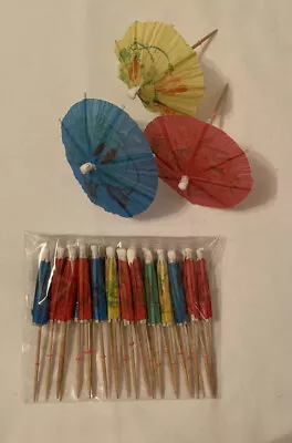 £2.25 • Buy 24 Cocktail Umbrellas Sticks Drink Parasols Umbrellas