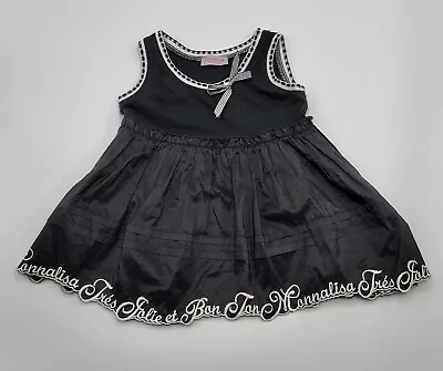 Monnalisa Girls’ Cotton Blend Ruffled Embroidered Dress Size 3 Years NWOT • $31.99