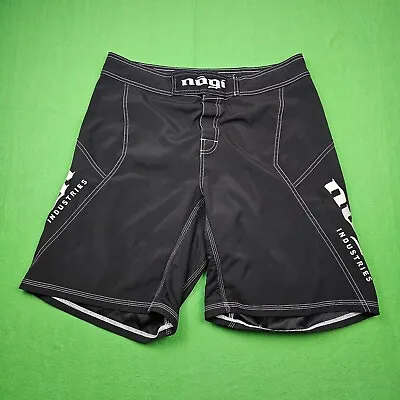 Nogi Industries Grappling Shorts Size 34 Black MMA Jiu-jitsu Martial Arts • $32.66