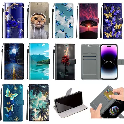 For Samsung Galaxy S Series Leather Card Holder Wallet Magnetic Flip Case Cover • $6.59