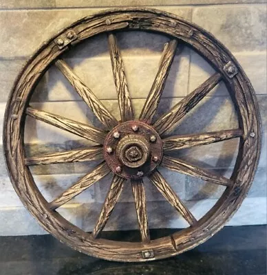 Resin Wagon Wheel Wood Look Design 10  • $17.99