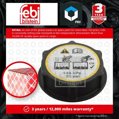 £7.27 • Buy Radiator Cap 105933 Febi 1224233 1301104 5193938 J9C1407 LF5015205A Quality New