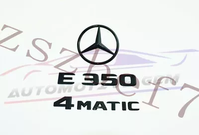 E350 4MATIC Rear Star Emblem Glossy Black Letter Badge  For AMG Mercedes W212 • $36.09