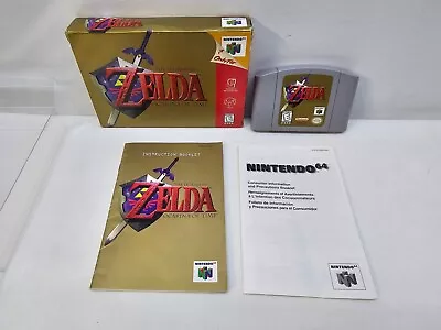The Legend Of Zelda: Ocarina Of Time (Nintendo 64 N64) Complete In Box (Cib) • $128.79