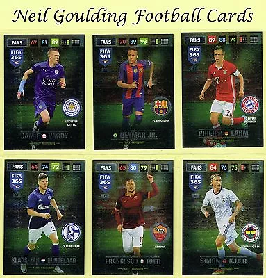 Panini FIFA 365 2016-2017 ☆ FANS FAVOURITE [Nordic] ☆ Football Cards #46 To #81 • £0.99