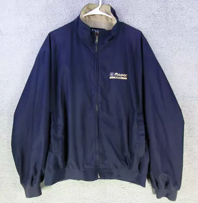 Mopar Parts Men's Jacket L Large Blue Dealership Parts Counter Long Sleeve • $39.99