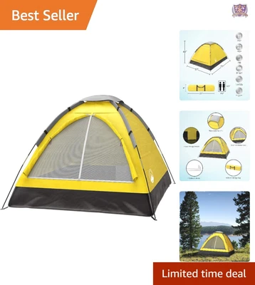 $39.97 • Buy Portable Sturdy Dome Tent - Rain Fly - Carrying Bag - Camping, Beach, Hiking