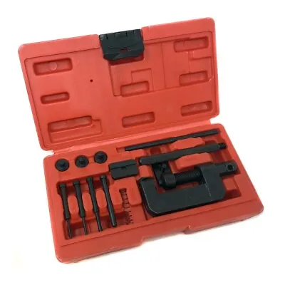 Chain Breaker Riveter 13 Piece Set With Carrying Case For Motorcycles Mopeds ATV • $18.90