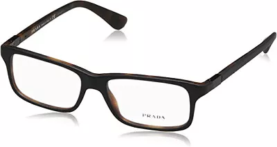 PRADA Eyeglasses PR 06SV UBH1O1 Black/MatteTortoise- 54-16-140 • $63.93