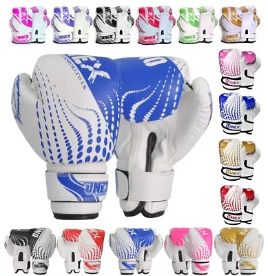 Boxing Gloves Punching Bag Kickboxing Fitness Kids/Junior MMA Sparring Gloves • £10.95