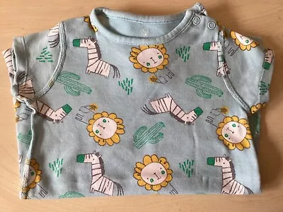 3-6 Months Short Romper. Mothercare. Blue Animals. • $2.02