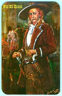 VTG Postcard~ Gunfighter Of The Old West~ Wild Bill~ From Lea McCarty Painting • $5.95
