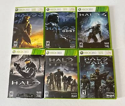 Lot Of 6 HALO Xbox 360 Games Halo 3 Odst 4 Anniversary Reach Wars • $39.99