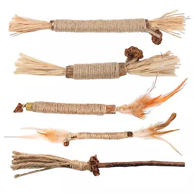 $10.87 • Buy 2X Cat Toys Silvervine Chew Stick Kitten Treat Catnip Toy Cleaning Teeth Toys