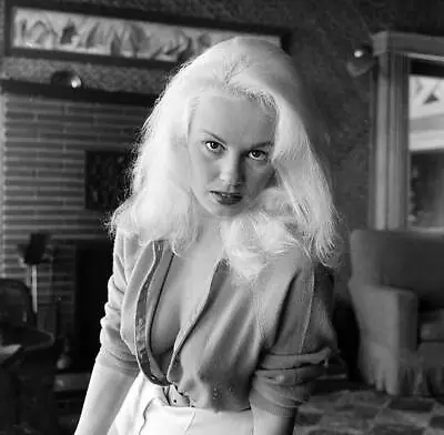 Actress Mamie Van Doren Poses At Home In LA 1956 OLD PHOTO 14 • $9