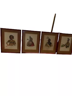 FOUR Original Thomas McKenney & James Hall Hand Painted Lithos • $3990