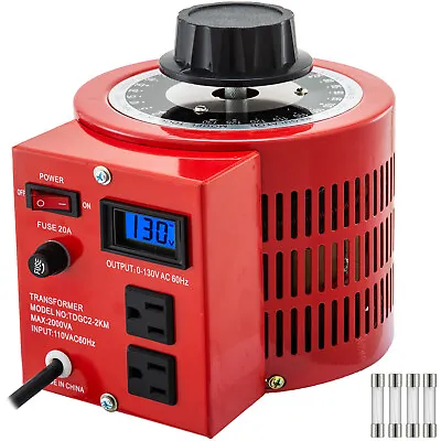 VEVOR Bench Top 20 Amp Variable Auto Transformer With LCD Digital Display • $55.99