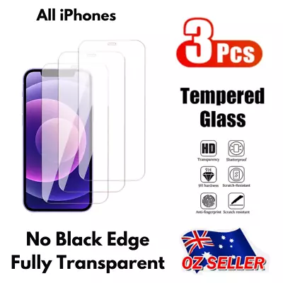 3xTempered Glass Screen Protector For IPhone 15 14 Plus 13 12 11 Pro XS Max XR 8 • $5.50