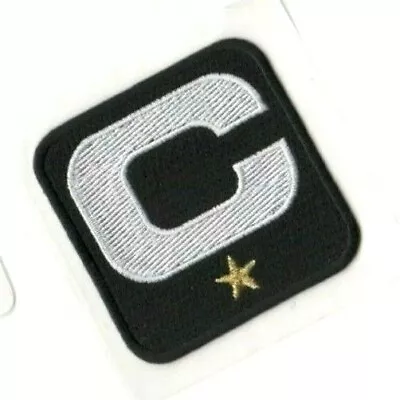 $14.99 • Buy NFL 2019 SEASON CAPTAIN'S JERSEY 1-ONE-⭐-STAR WHITE C-PATCH BLACK Stick-on