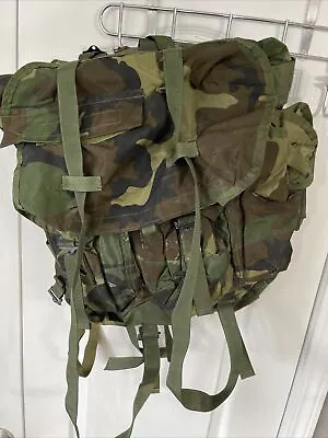 US Army Woodland Camouflage Alice Communication Case Radio Back Pack • $50