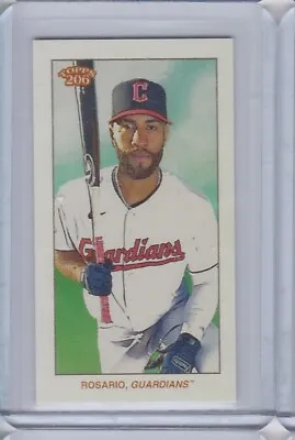 2023 Topps T-206 Low Series AMED ROSARIO Cleveland Guardians SP UZIT AD BACK • $1