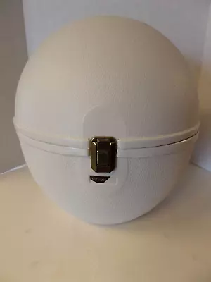 Vintage LA RONDE By Jet Set WIG Carrying CASE Hard Plastic EGG SHAPE HAT BOX Big • $39.99