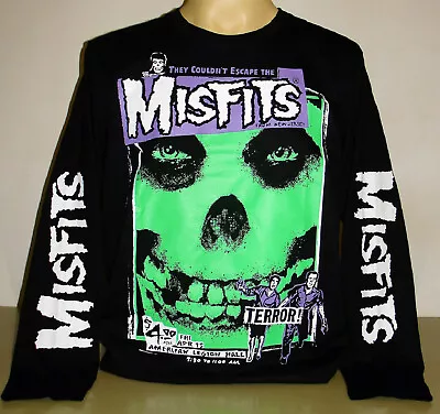 Misfits Skull Logo Punk Rock Band Long Sleeve T-Shirt Size S M L XL 2XL 3XL New! • $19.99