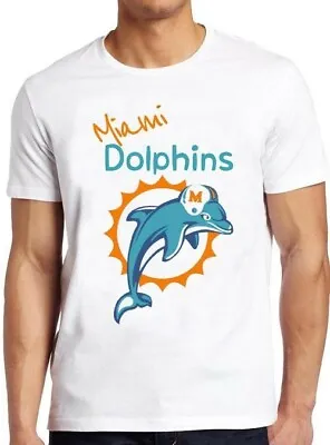 Miami Dolphins 80s Sports Florida American Football Cool Gift Tee T Shirt M239 • £6.35