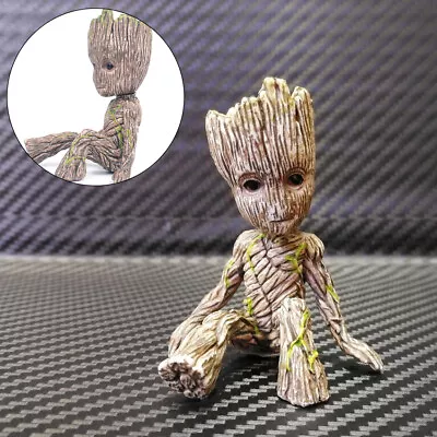 6CM Groot Figure Guardians Of The Galaxy Baby Pen Flowerpot Pot Toy Gifts New UK • £3.58