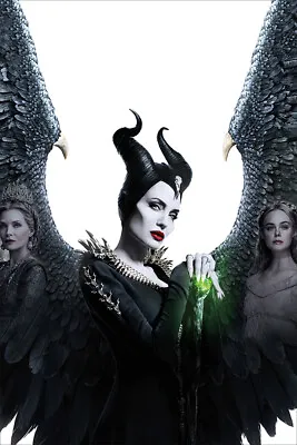 Maleficent Angelina Jolie Movie Family Action Wall Art Home Decor - POSTER 20x30 • $23.99
