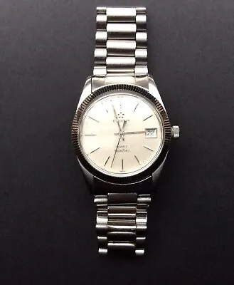 £275 • Buy Eterna KonTiki Mens Quartz Watch 35mm With Fluted Bezel Circa 1982