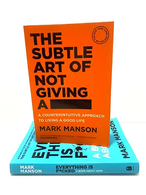 $29.99 • Buy The Subtle Art Of Not Giving A .. Everything Is F#cked Lot Of 2 P/b Mark Manson